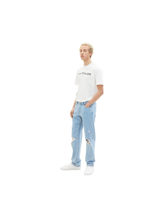 Blugi Bărbați, Tom Tailor, Albastru, Straight Fit [4]