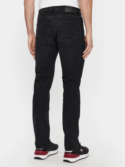 Blugi Barbati, Tommy Hilfiger, Negru, Regular Fit, Logo [3]