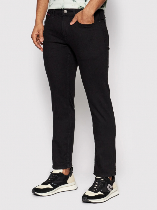 Blugi Bărbați, Tommy Jeans, Negru, Slim Fit [2]