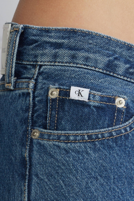 Blugi Dama, Calvin Klein, Cu talie medie, Albastru [6]