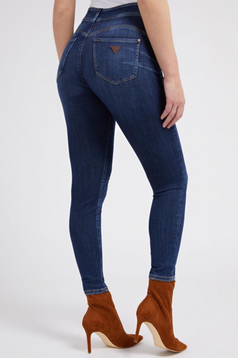 Blugi Dama, Guess, Cu talie înaltă, Albastru, Skinny, W32/L29 [2]