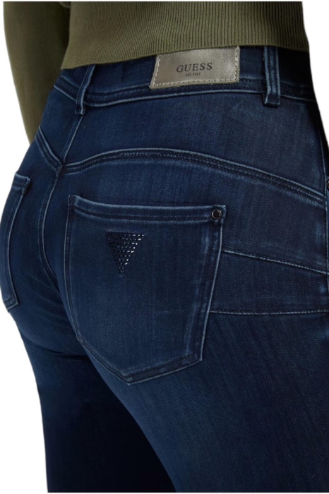 Blugi Dama, Guess, Denim, Albastru, Skinny, Logo, Talie Inalta [4]