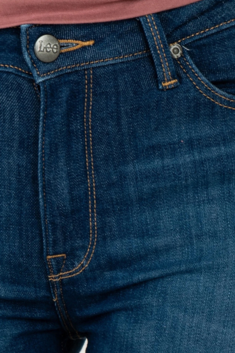 Blugi Dama, Lee, Albastru Inchis, Denim, Skinny Fit [4]