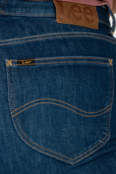 Blugi Dama, Lee, Albastru Inchis, Denim, Skinny Fit [5]