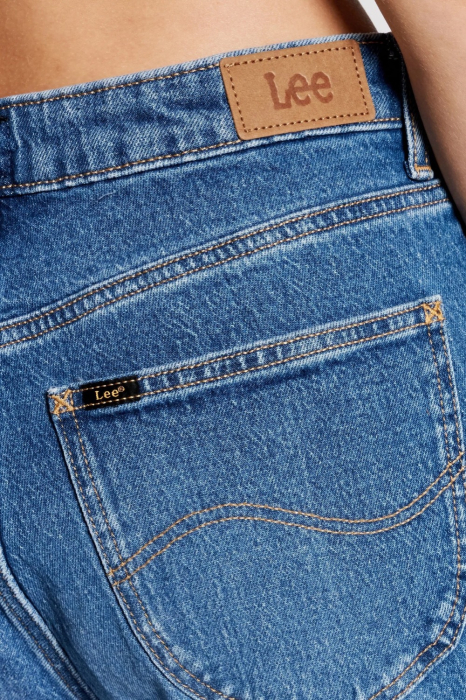Blugi Dama, Lee, Albastru, Denim, Slim Fit, Talie Inalta [3]