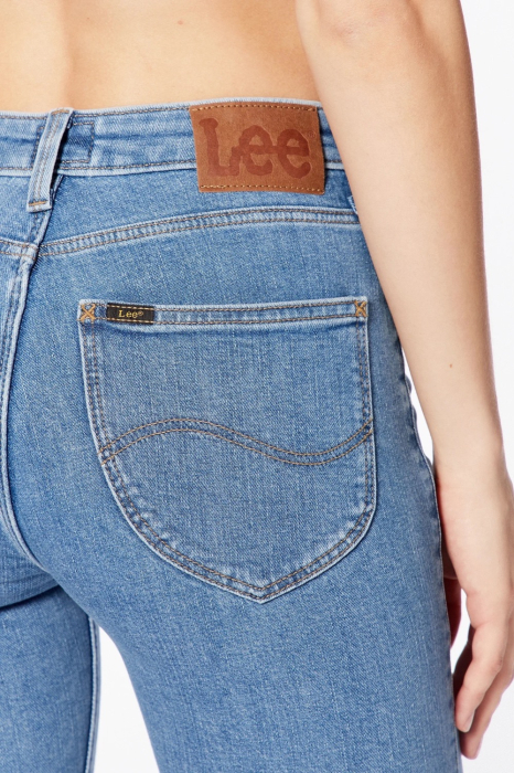 Blugi Dama, Lee, Albastru Deschis, Denim, Skinny Fit [5]