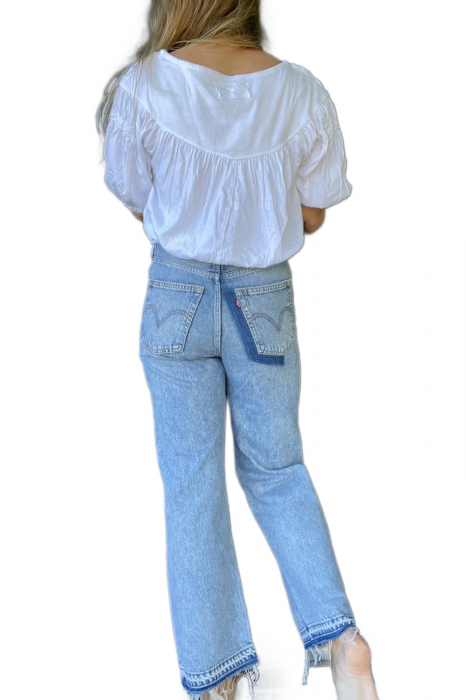 Blugi Dama, Levi's, Talie înaltă, Subțire pe sold si coapse, Pana la glezne, Albastru [3]