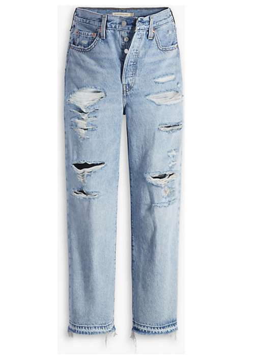 Blugi Dama, Levi's, Talie înaltă, Subțire pe sold si coapse, Pana la glezne, Albastru [1]