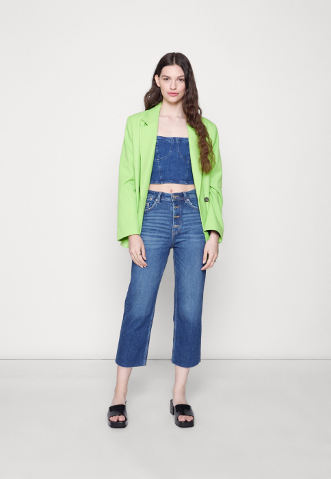 Blugi Dama, Marks & Spencer, Albastru, Straight Crop [2]
