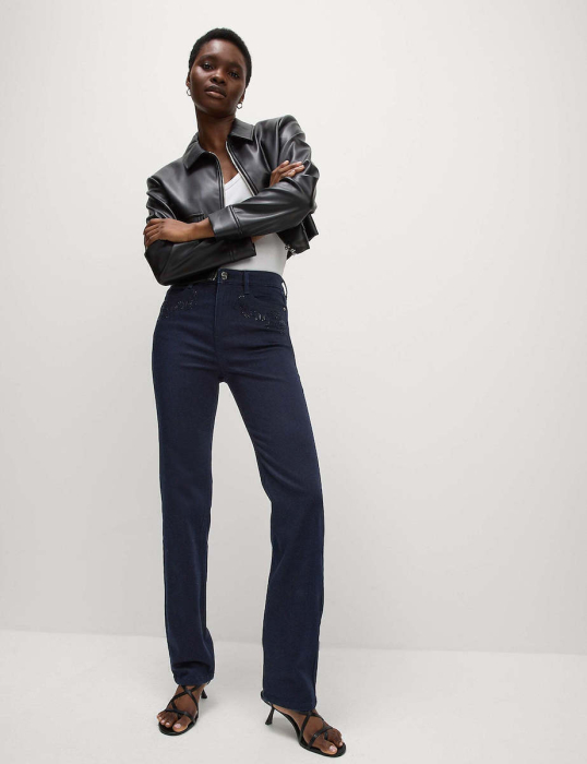 Blugi Dama, Marks & Spencer, Talie Înaltă, Regular Fit [2]