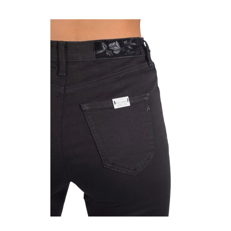 Blugi Dama. Replay, Cu talie înaltă, Straight Fit, Negru, W28/L28 [5]