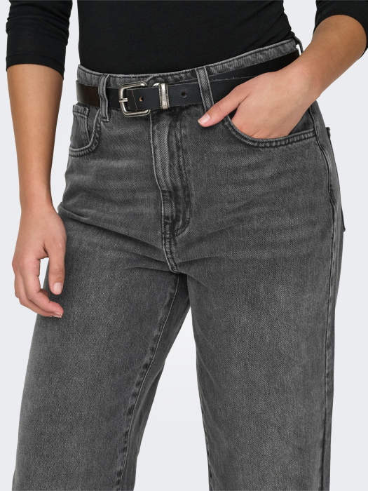 Blugi Dama, Only, Gri, Straight Fit [5]