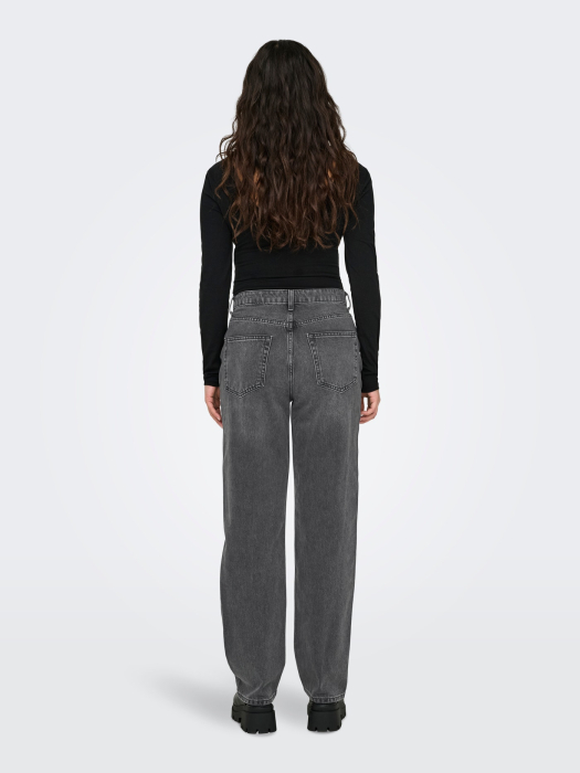 Blugi Dama, Only, Gri, Straight Fit [4]