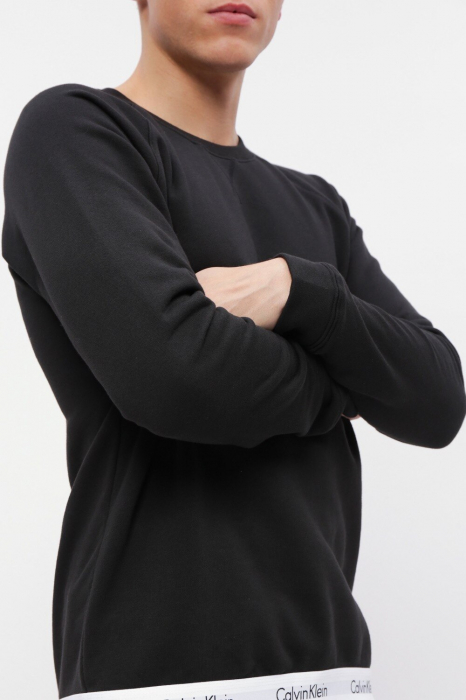 Bluza Bărbați, Calvin Klein, Bumbac/Poliester, Negru/Alb [3]