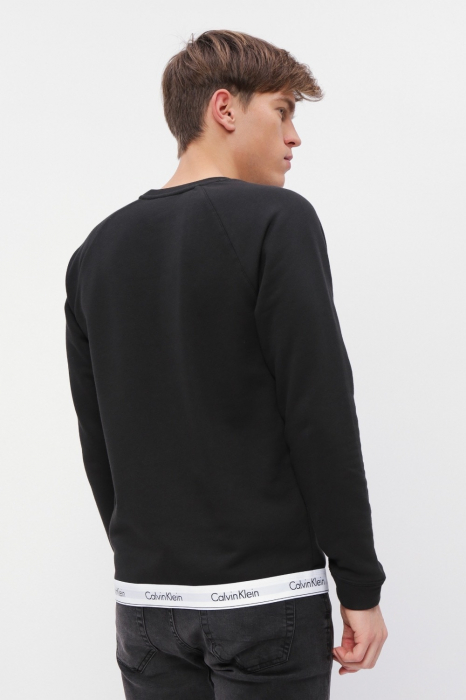 Bluza Bărbați, Calvin Klein, Bumbac/Poliester, Negru/Alb [2]