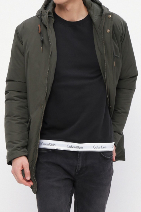 Bluza Bărbați, Calvin Klein, Bumbac/Poliester, Negru/Alb [5]