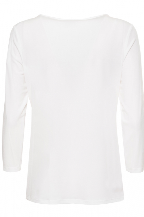 Bluza Dama, Calvin Klein, Eleganta cu broșă argintie, Alb [2]