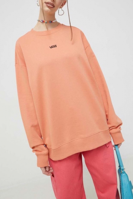 Bluza Dama, Vans, Portocaliu Pal, Bumbac, Mini Logo [1]