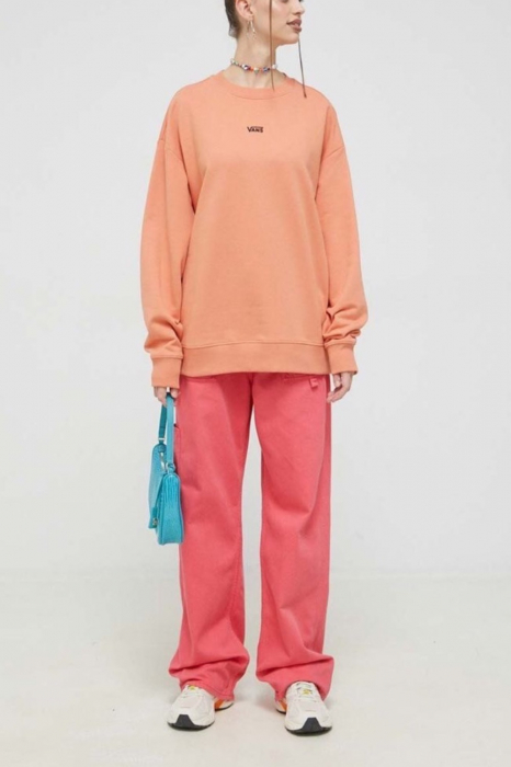 Bluza Dama, Vans, Portocaliu Pal, Bumbac, Mini Logo [3]