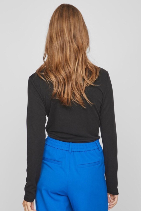 Bluza Dama, Vila, Negru, Guler ridicat [3]