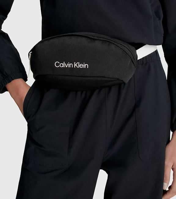 Borseta Unisex, Calvin Klein, Impermeabil, Negru, Logo printat [5]