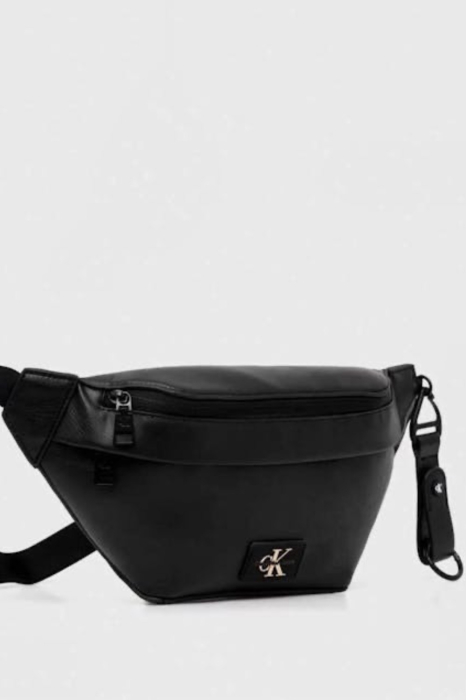 Borseta Unisex, Calvin Klein Jeans, Negru, Piele ecologică, Logo [4]