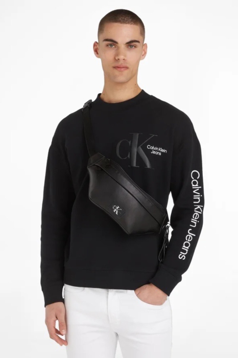 Borseta Unisex, Calvin Klein Jeans, Negru, Piele ecologică, Logo [7]