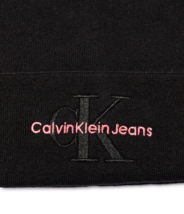 Caciula Dama, Calvin Klein Jeans, Negru, Logo Brodat [4]