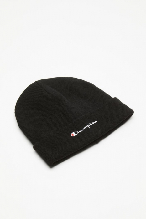 Caciula Unisex, Champion, Negru, Logo Brodat, One-Size [2]