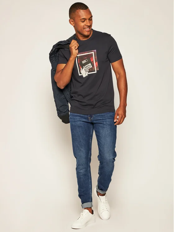 Calvin Klein, Blugi Bărbați, Slim Fit, Bleumarin, W33-L32 [3]