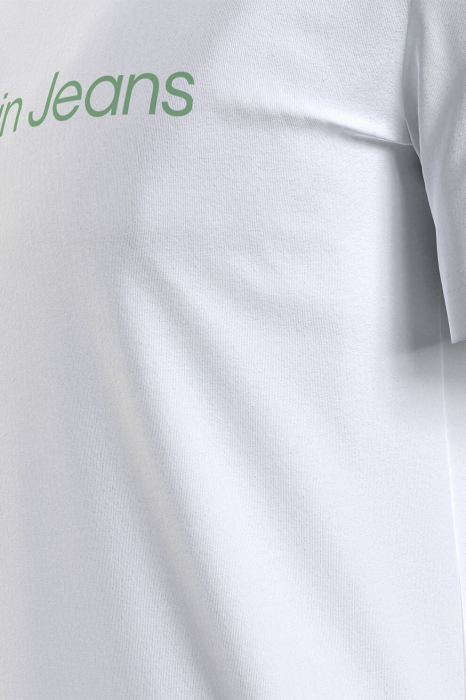 CALVIN KLEIN JEANS, Tricou Bărbați, Slim fit cu imprimeu logo, Alb, Bumbac [6]