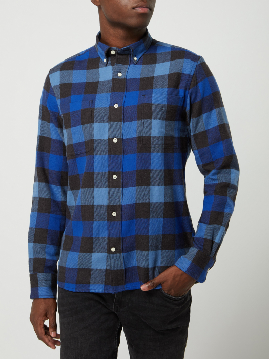 Camasa Barbati, Gant, Albastru, Bumbac, [2]