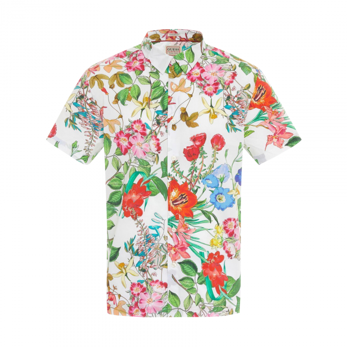 Camasa Barbati, Guess, Patern floral, Mânecă scurta, Bumbac [1]