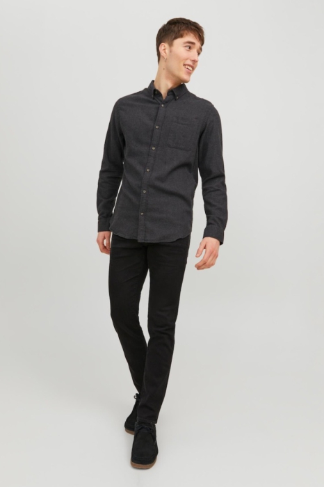 Camasa Barbati, Jack & Jones, Gri Inchis, Slim [5]