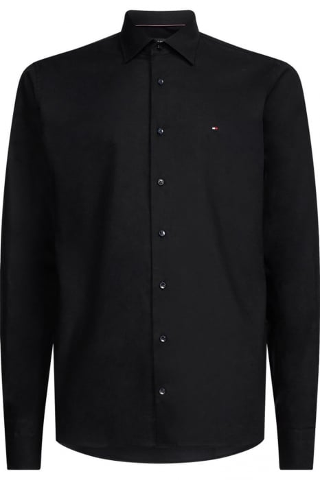 Camasa Barbati, Tommy Hilfiger, Bumbac, Slim Fit, Negru [1]