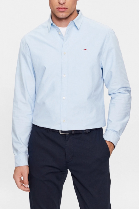 Camasa Barbati, Tommy Jeans, Classic Fit, Bumbac, Albastru deschis [1]