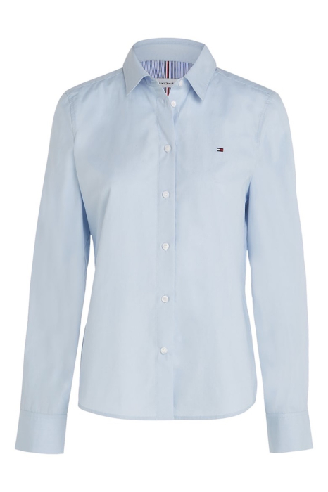 Camasa Dama, Tommy Hilfiger, Albastru Deschis, Bumbac Organic, Logo [1]