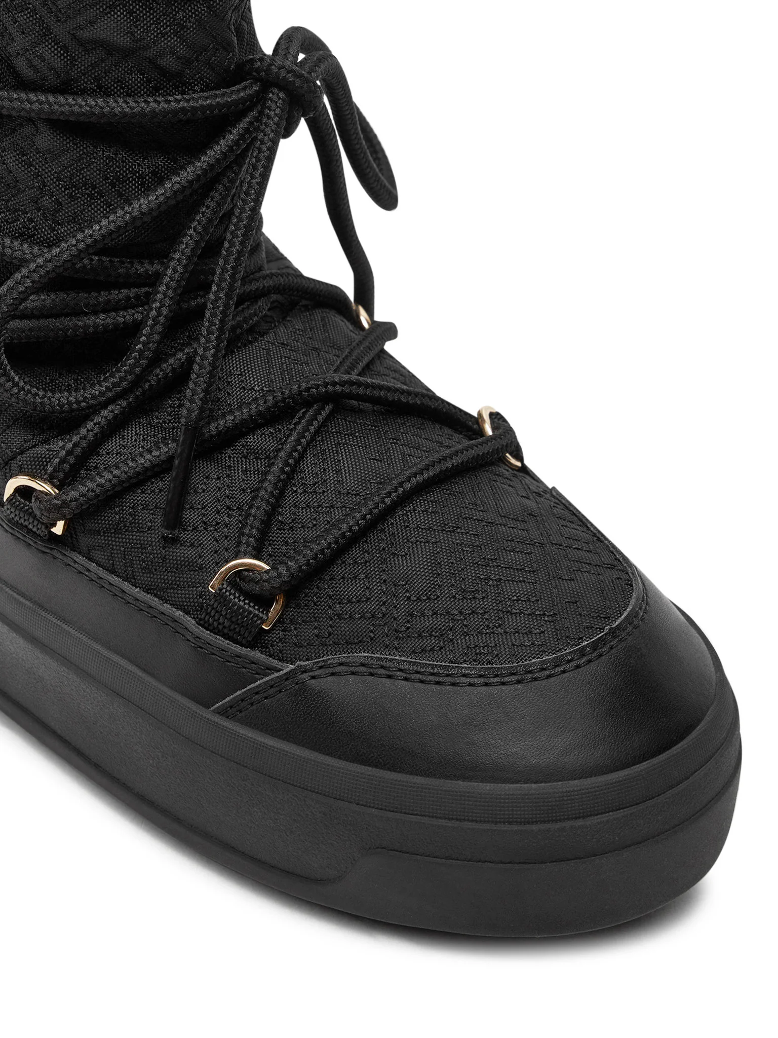 Cizme dama de zăpadă, Tommy Hilfiger, Monogram Lace-Up, Negru [5]