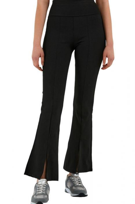 Colanti Dama, Evazati cu fante, Mini striatii, Talie inalta [3]