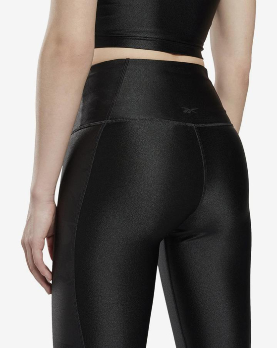 Colanti Dama, Reebok, Negru, Yoga Scribble HR Tlght [6]