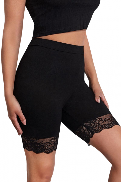 Colanti scurti dama, Modelatori picioare si fese, Negru, Poliamida [3]