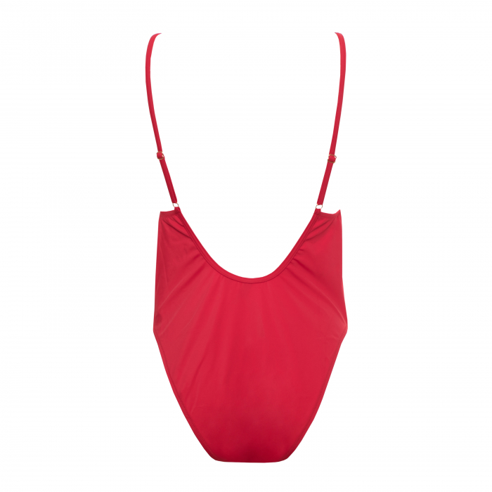 Costum de baie dama, Guess, Rosu, Logo [4]