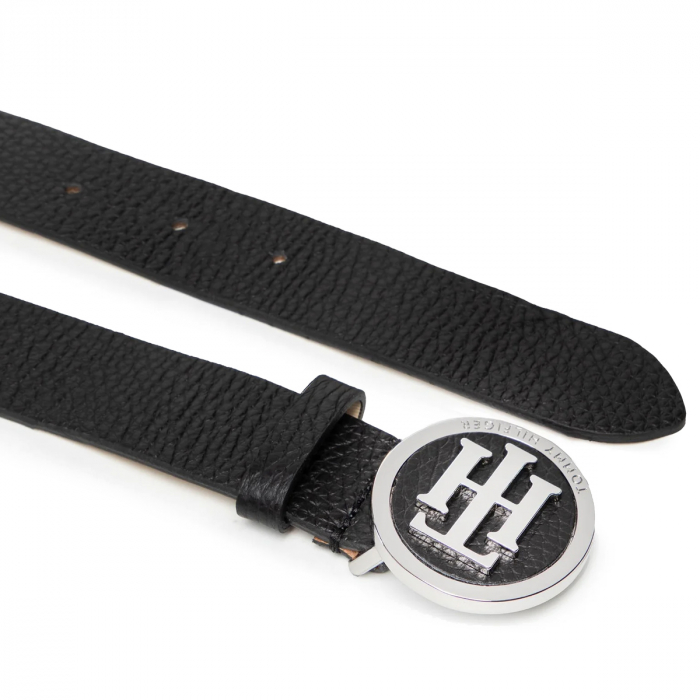 Curea Dama, Tommy Hilfiger, Piele, Negru, Catarama Metalica [2]