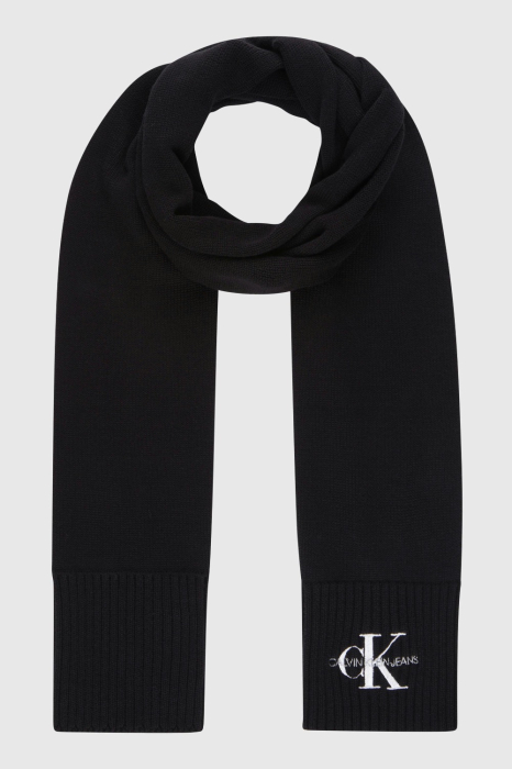 Fular Bărbați, Calvin Klein jeans, Negru, Mărime Universala, Logo Brodat [1]
