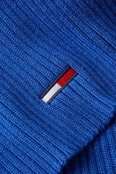 Fular Bărbați, Tommy Hilfiger, Albastru, Logo Brodat [2]