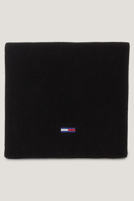 Fular Dama, Tommy Hilfiger, Negru, Logo Brodat [3]