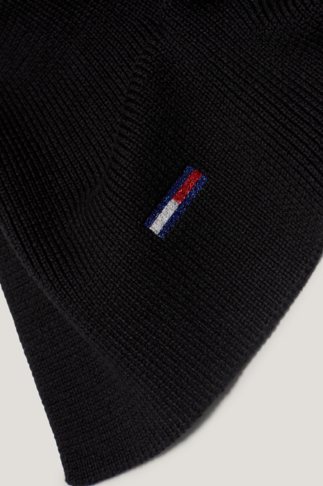 Fular Dama, Tommy Hilfiger, Negru, Logo Brodat [5]