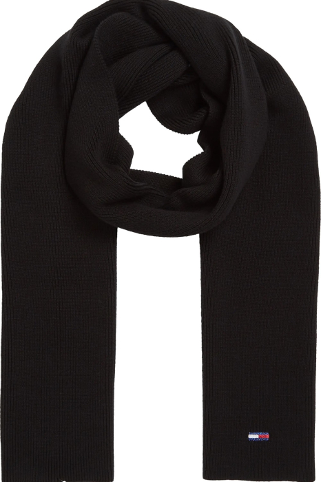 Fular Dama, Tommy Hilfiger, Negru, Logo Brodat [1]