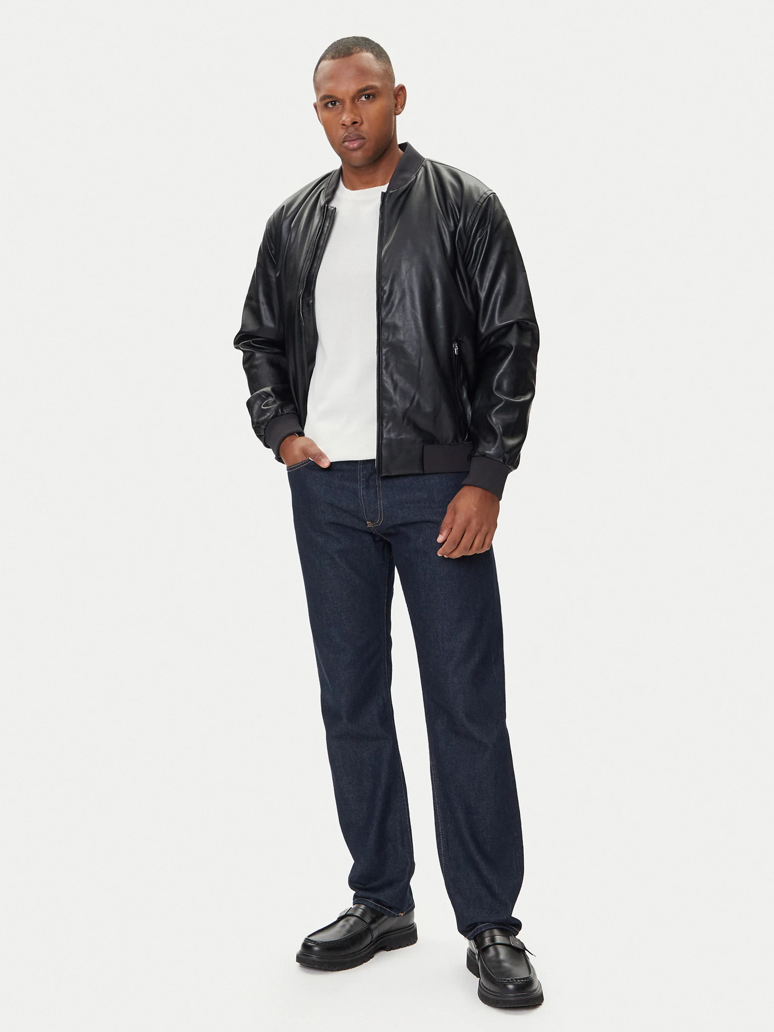 Geaca Barbati, Calvin Klein Jeans, Negru, Bomber [3]