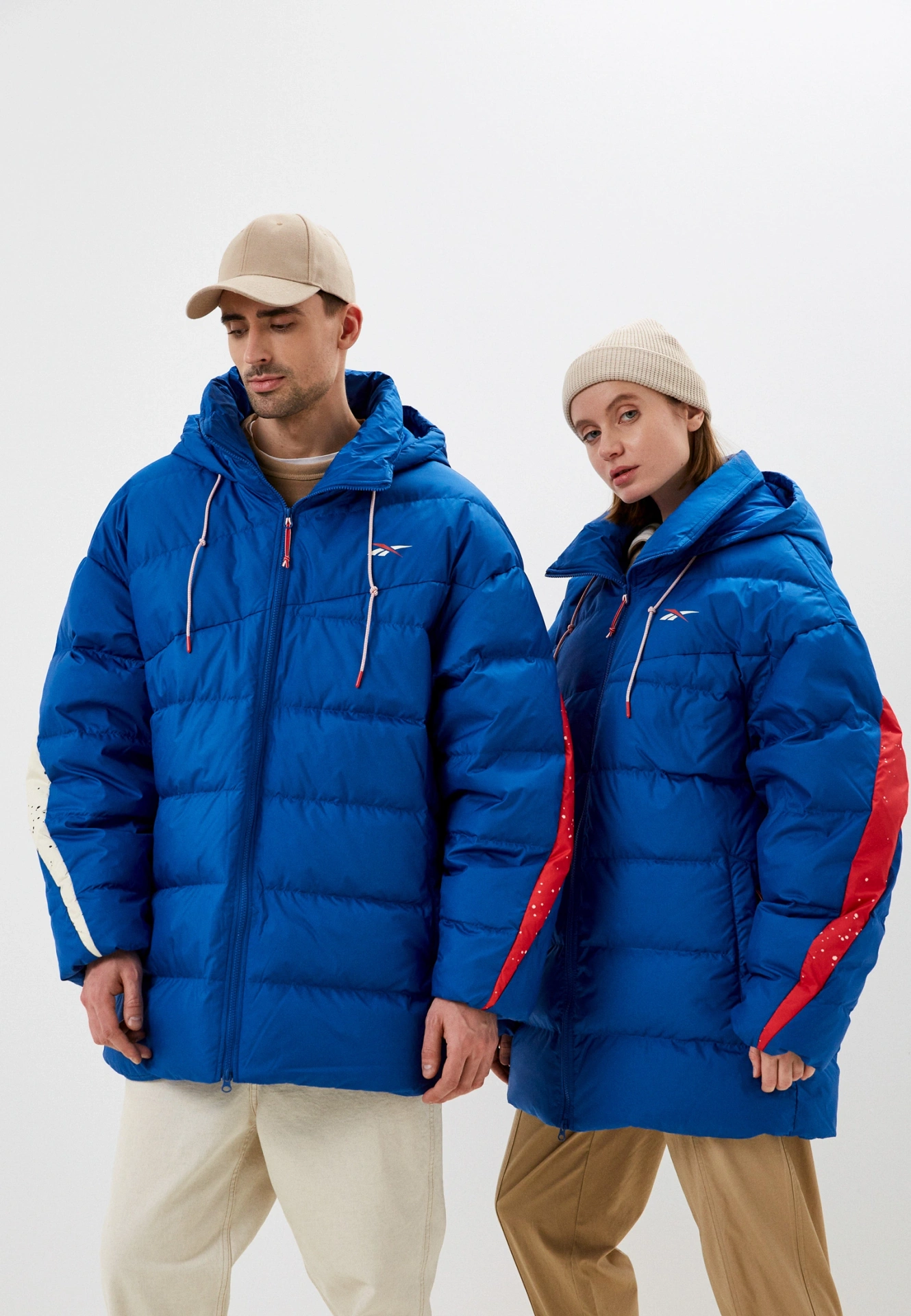 Geaca Bărbați, Reebok, Albastru, Sport, Umpluturǎ cu puf de ratǎ [9]